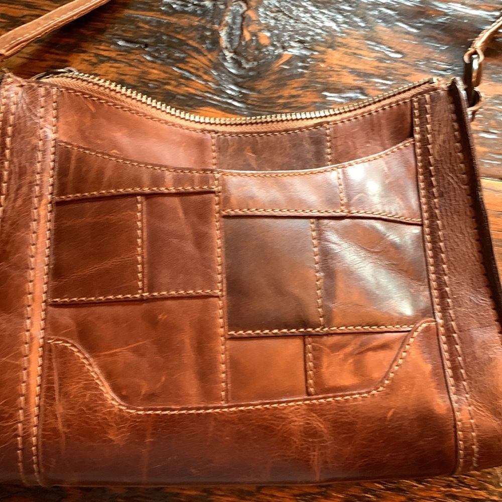 Frye Melissa Leather Patchwork Purse - image 4